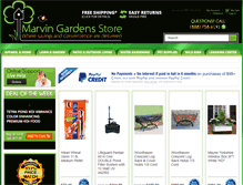 Tablet Screenshot of marvingardensstore.com